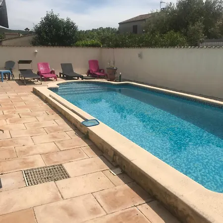 Villa Superbe Meublee T4 Climatisee Avec Piscine Laroque (Herault)